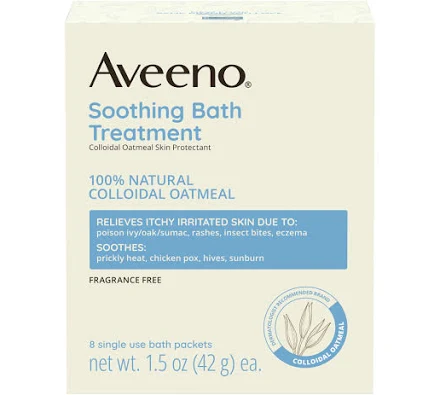 Aveeno Soothing Bath Soak Oat Sachets (8 sachets)