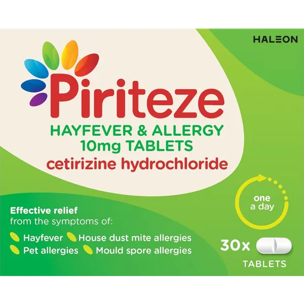 Piriteze Allergy Tablets 10mg (30 tablets)