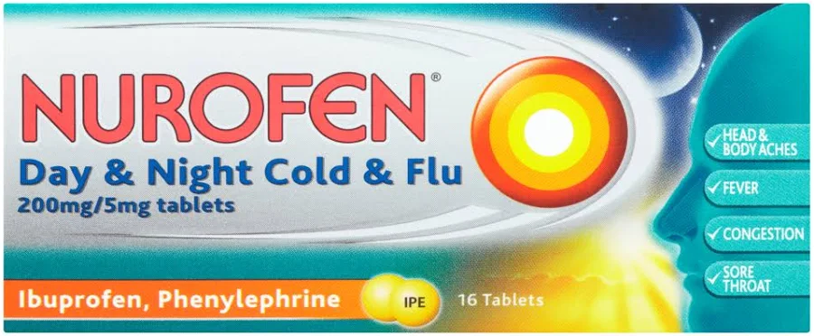Nurofen Cold & Flu Day & Night Relief (16 tablets)