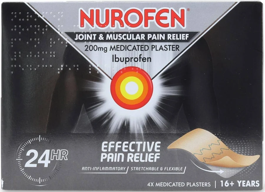Nurofen Medicated Plasters 200mg (4 plasters)