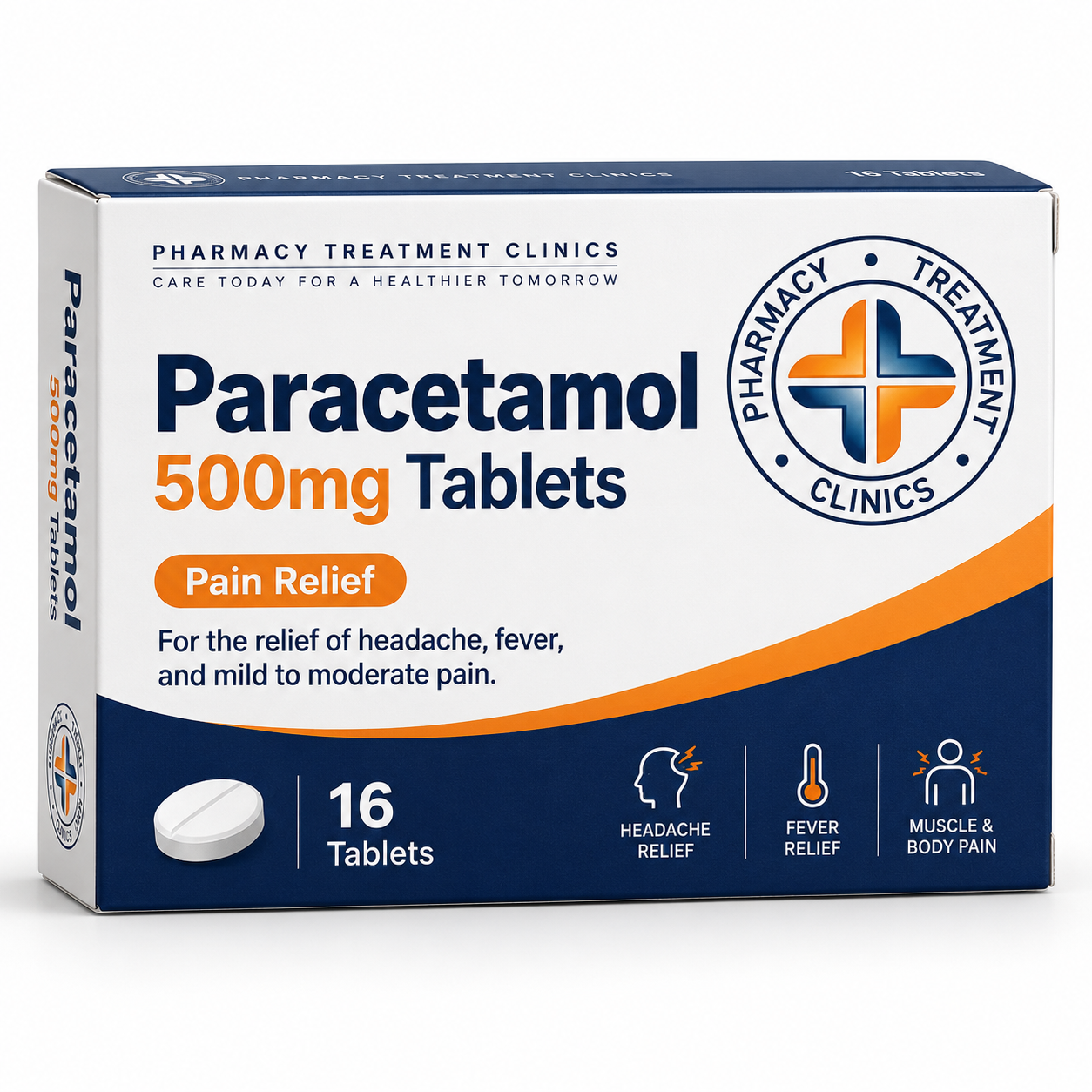 Paracetamol 500mg Tablets (16 tablets)