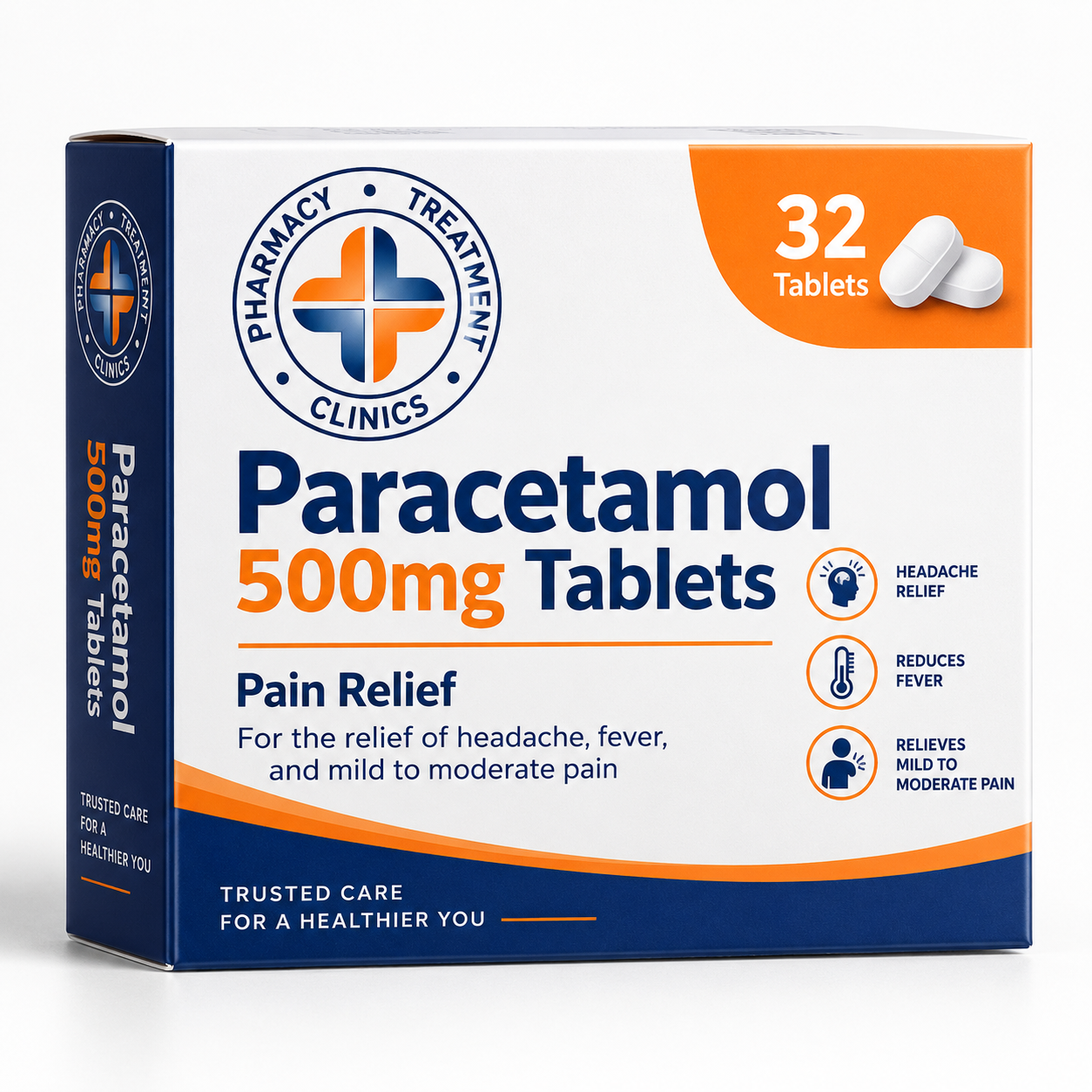 Paracetamol 500mg Tablets (32 tablets)