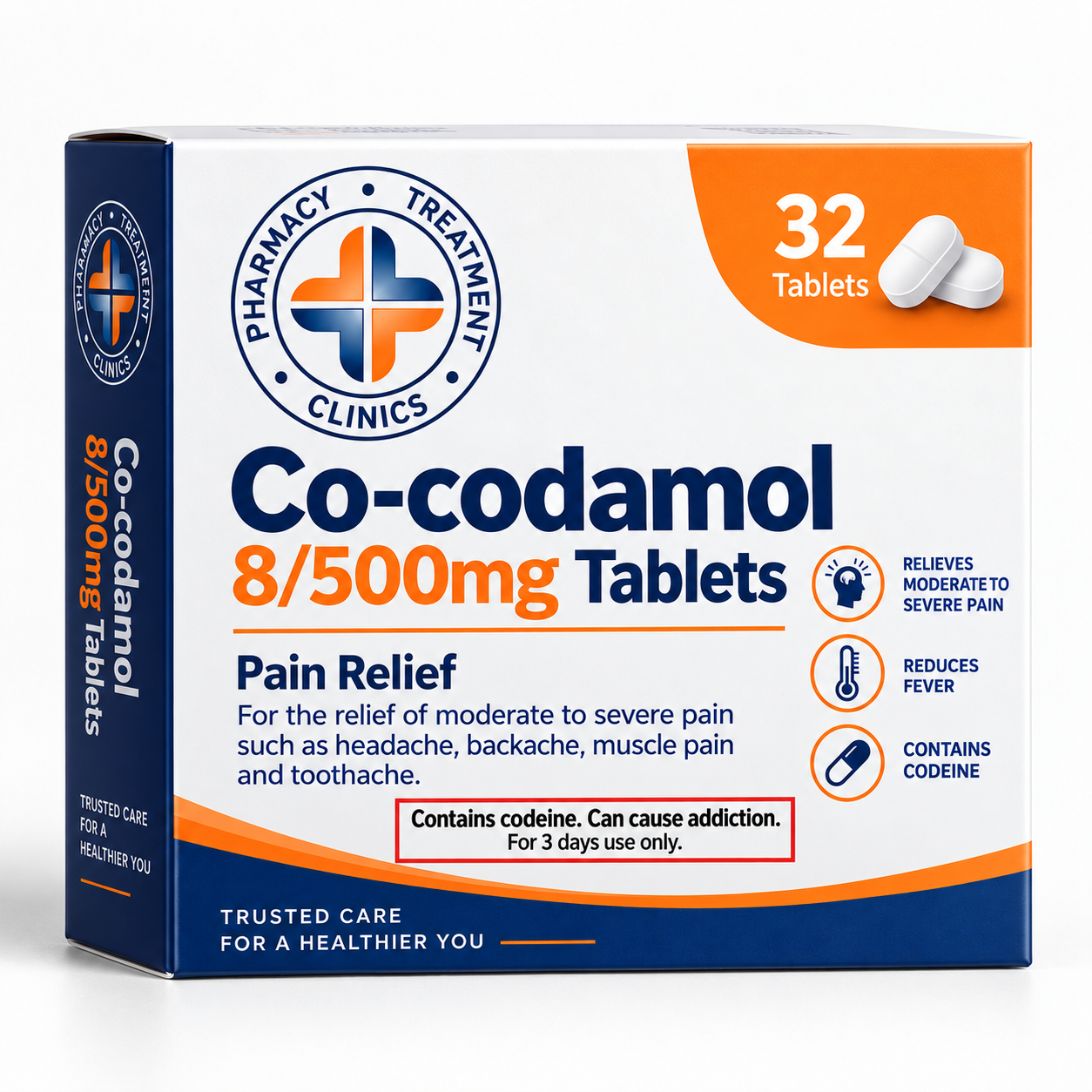 Co-codamol 8/500mg Tablets (32 tablets)