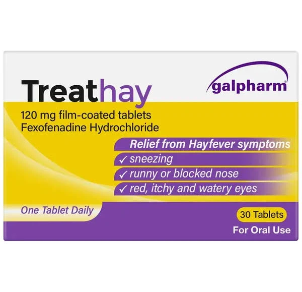 TreatHay 120mg Film-Coated Tablets (30 tablets)