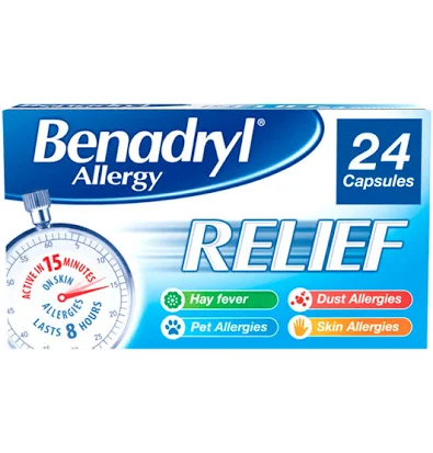 Benadryl Allergy Relief Capsules (24 capsules)