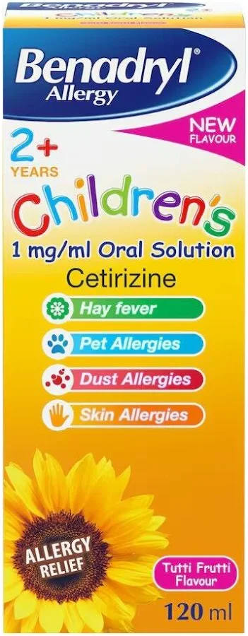 Benadryl Allergy Children's Oral Solution (120ml)
