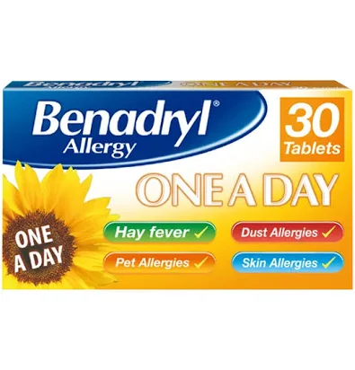 Benadryl Allergy One A Day 10mg Tablets (30 tablets)