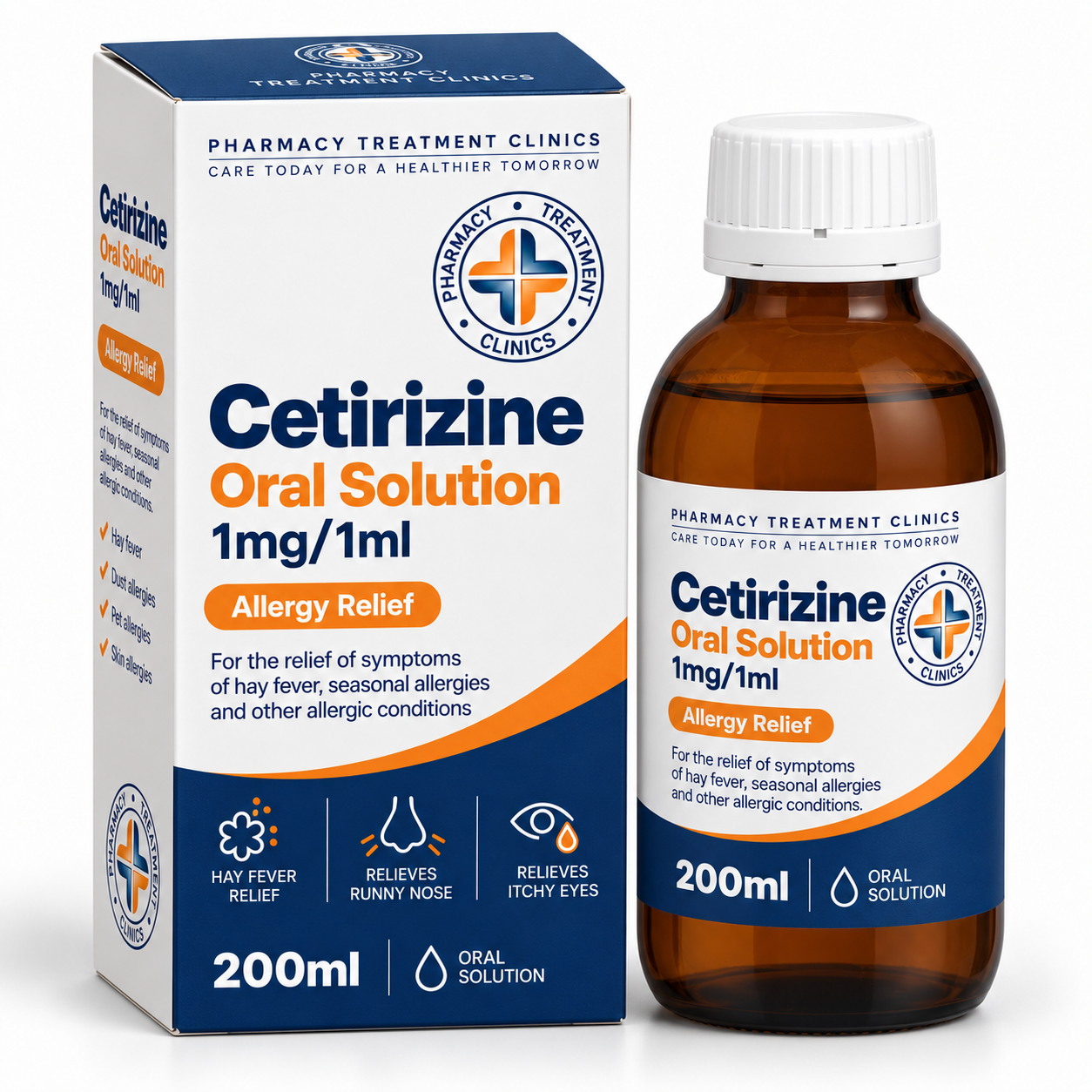 Cetirizine Oral Solution 1mg/ml (200ml)