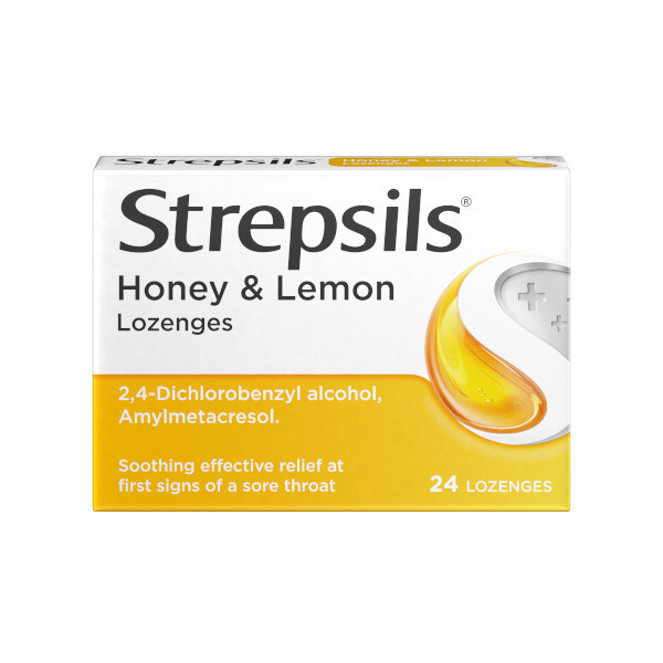 Strepsils Honey & Lemon Lozenges (24 lozenges)