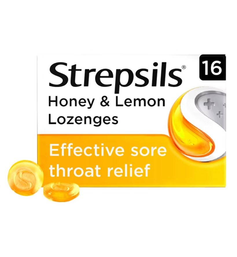 Strepsils Honey & Lemon Lozenges (16 lozenges)