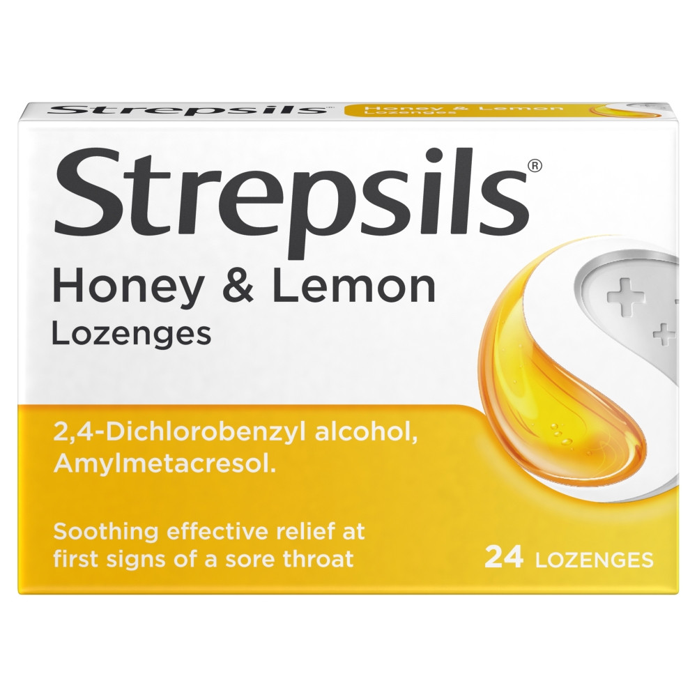 Strepsils Honey & Lemon Double Action Lozenges (24 lozenges)
