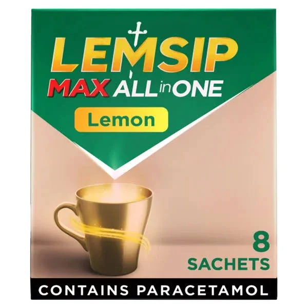 Lemsip Max All in One Lemon Sachets (8 sachets)
