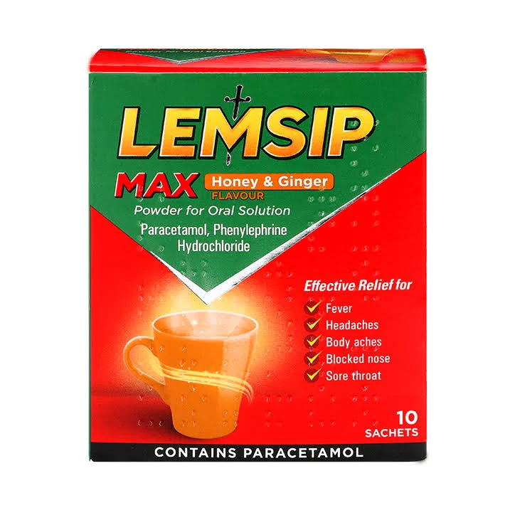 Lemsip Max Fusions Honey & Ginger (10 sachets)