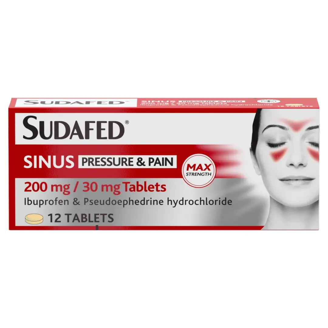 Sudafed Sinus Pressure & Pain Tablets (12 tablets)