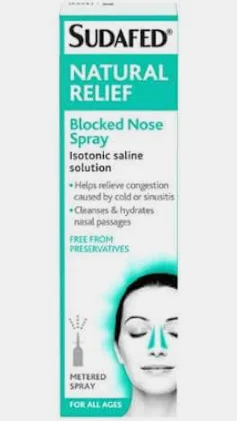 Sudafed Natural Relief Blocked Nose Spray (15ml)