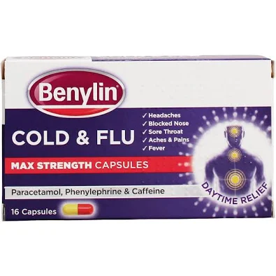 Benylin Cold & Flu Day/Night Capsules (16 capsules)